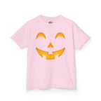 Kids Halloween Pumpkin Face Tee — Cute Jack-O'-Lantern T-Shirt for Children