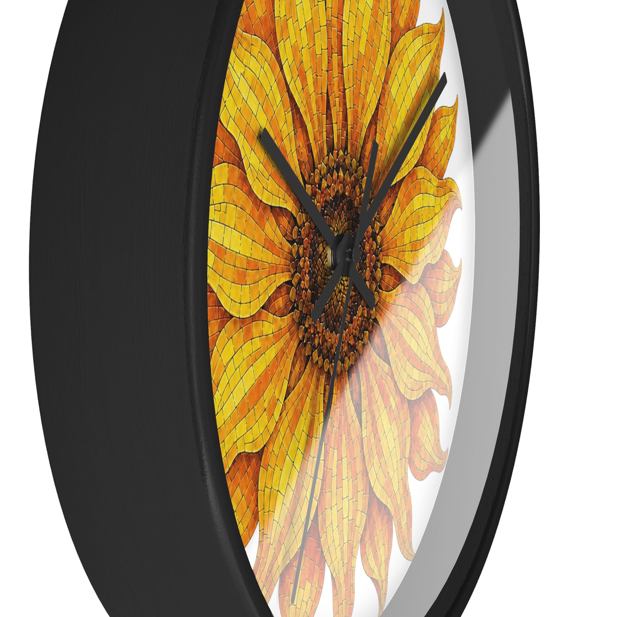 Sunflower Wall Clock — Bright Floral Home Decor Timepiece