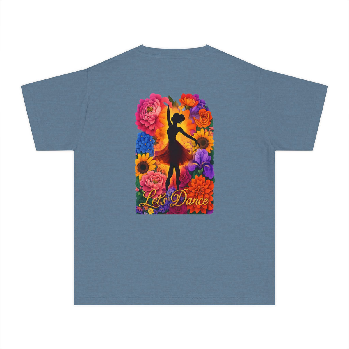 Let's Dance Floral Ballerina T--Shirt.