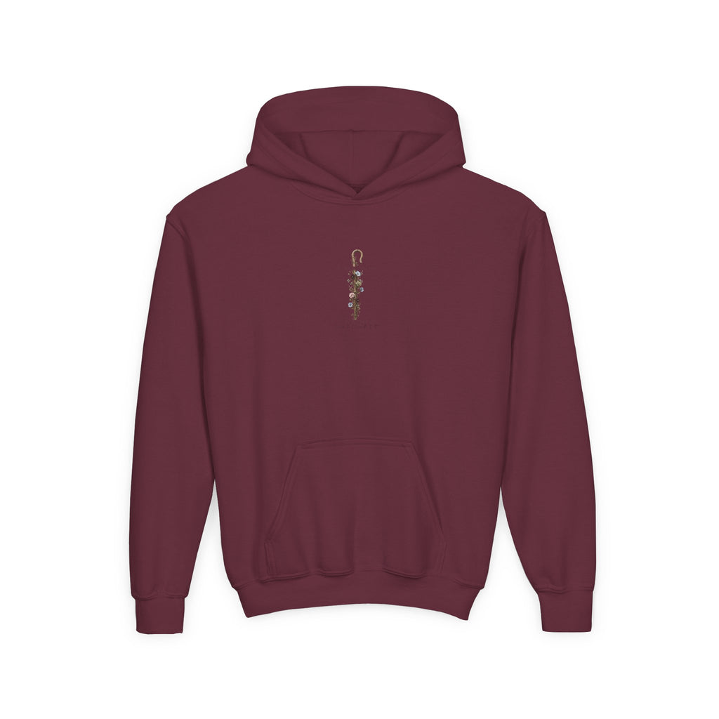 "The Lord Is My Shepherd" -Youth Heavy Blend Hooded Sweatshirt