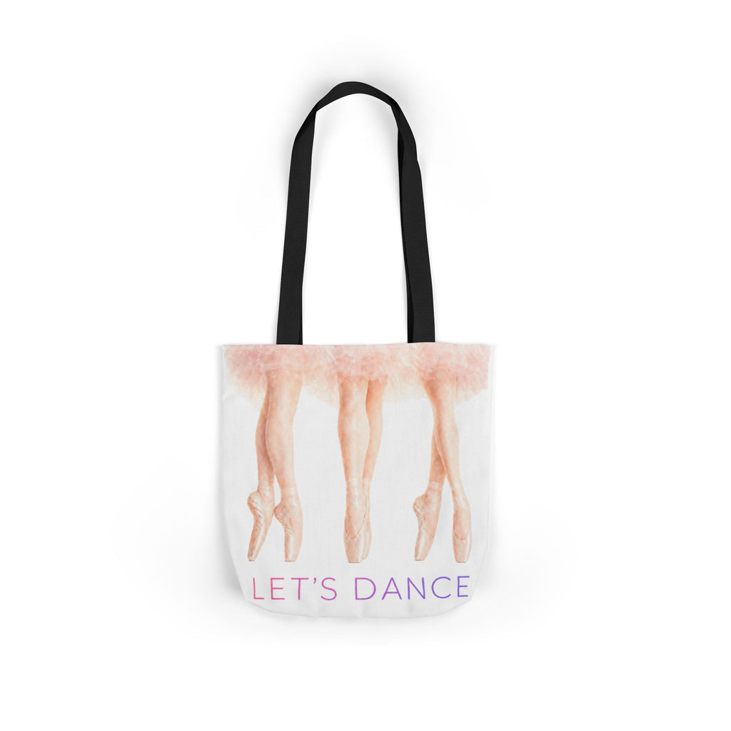 Ballet Tote Bag — 'Let's Dance' Ballerina Canvas Tote