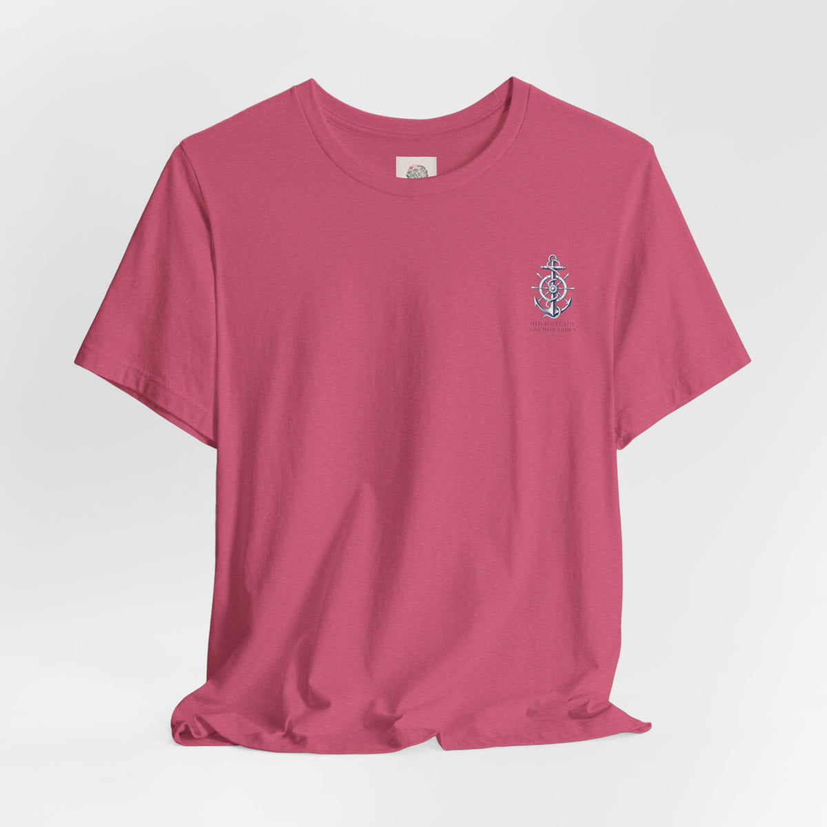 Anchor Nautical T‑Shirt — "Hold Steady Anchor Down"