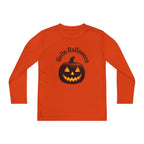Youth Long Sleeve Tee - 'Hello Halloween' Jack-o'-Lantern Pumpkin Shirt