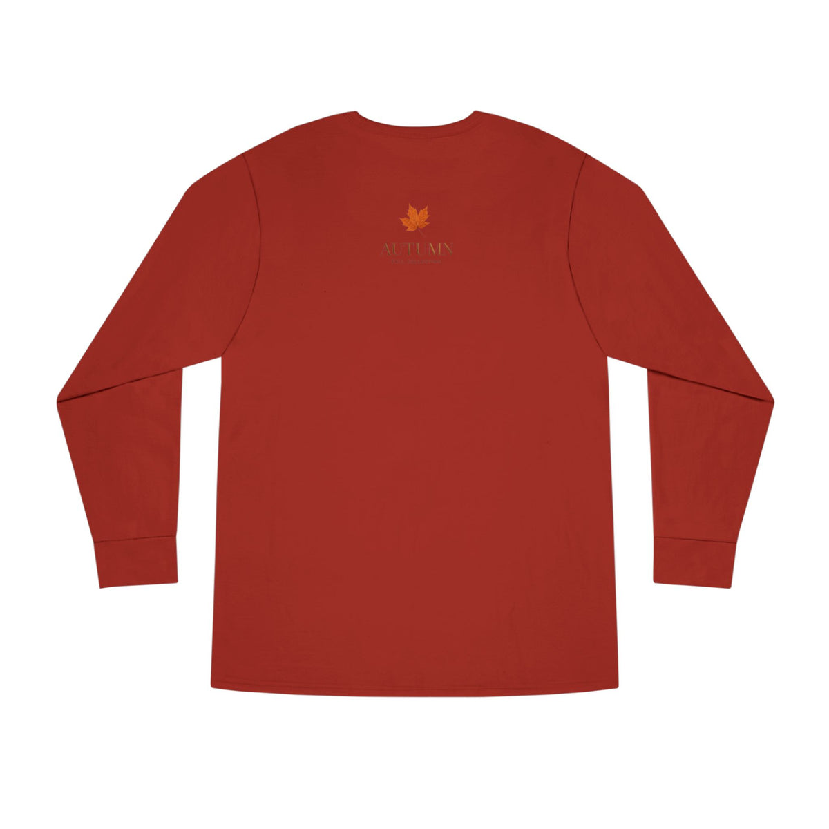 Autumn Leaves Long Sleeve Tee — 'AUTUMN' Maple Graphic Cozy Fall Shirt