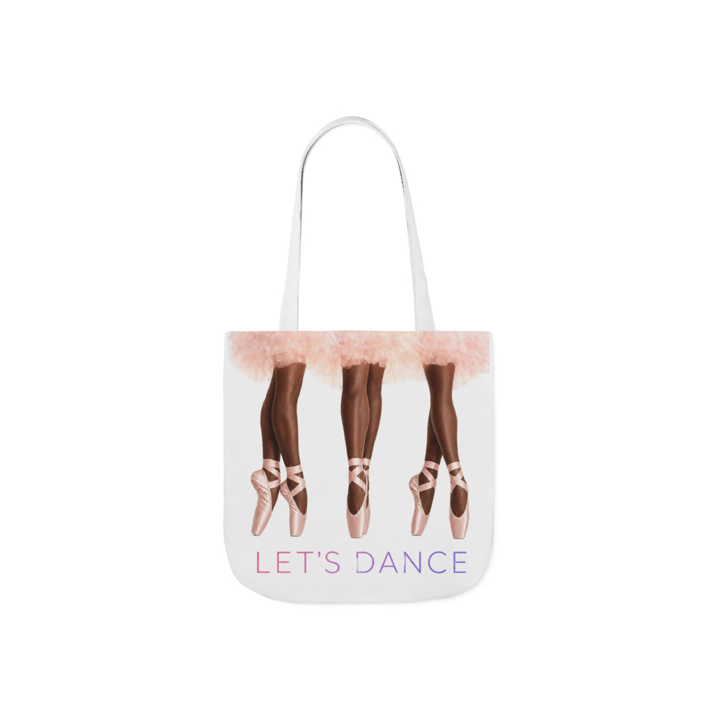Ballet Tote Bag — 'Let's Dance' Ballerina Canvas Tote