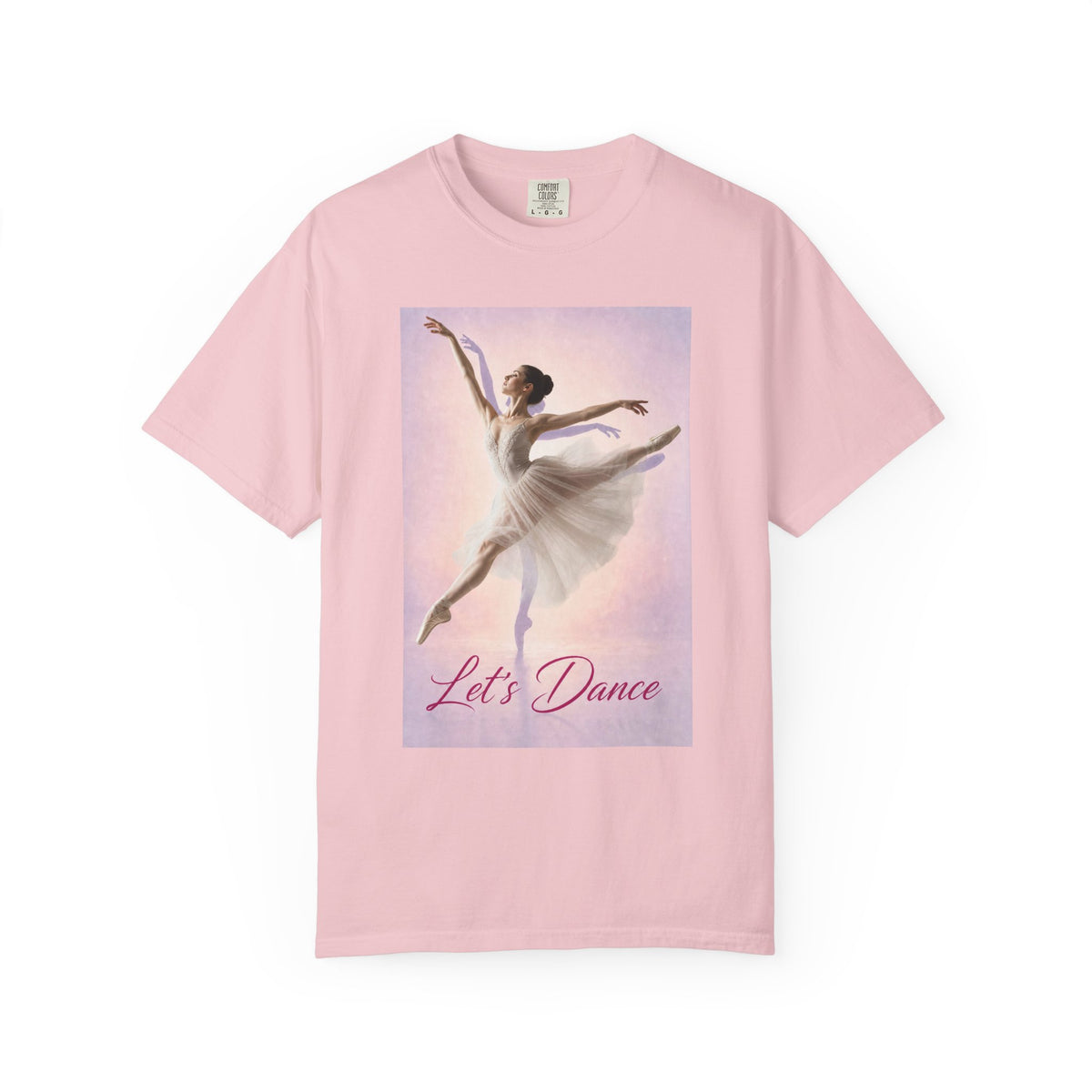 Let's Dance Ballerina Graphic Tee- Garment-Dyed T-shirt