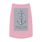 Nautical Anchor Pet Tank Top – "Hold Steady Anchor Down" Dog Shirt