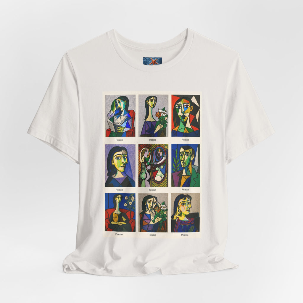 Picasso Portrait Grid T-Shirt | Unisex Art Graphic Tee