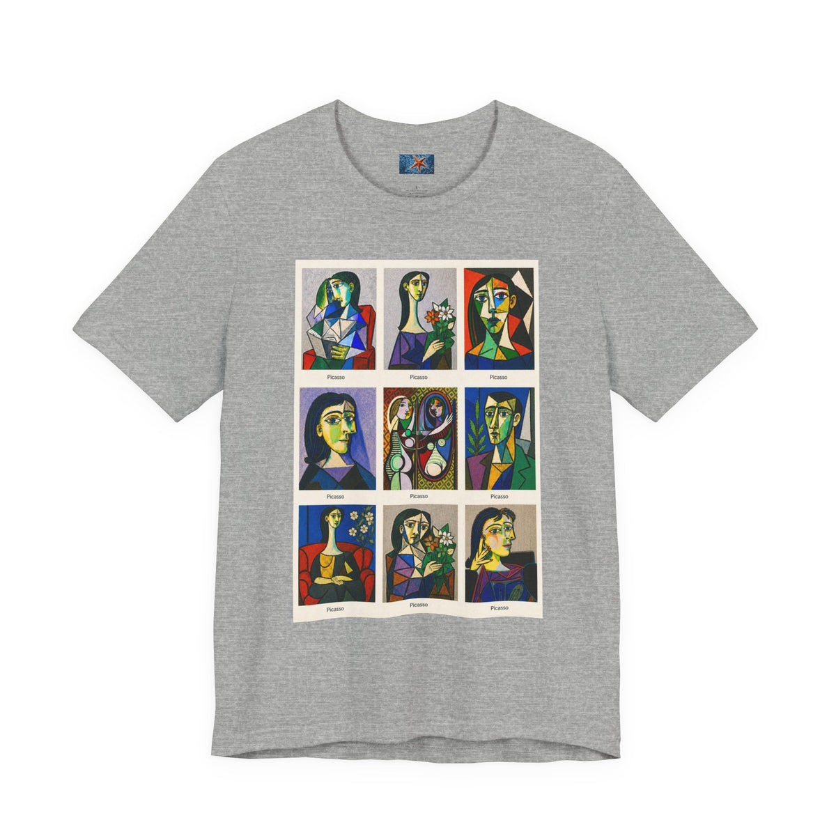Picasso Portrait Grid T-Shirt | Unisex Art Graphic Tee