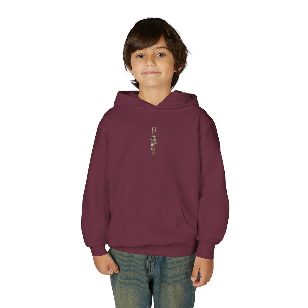 "The Lord Is My Shepherd" -Youth Heavy Blend Hooded Sweatshirt