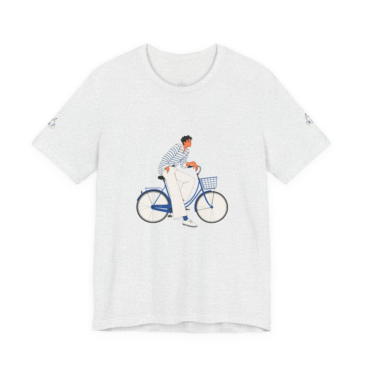 Bicycle Rider Illustration Jersey Tee