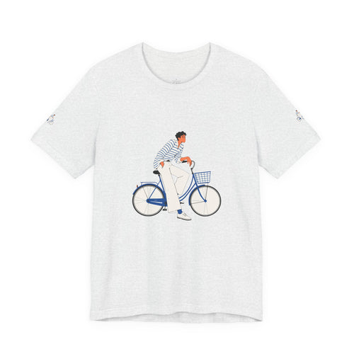 Bicycle Rider Illustration Jersey Tee