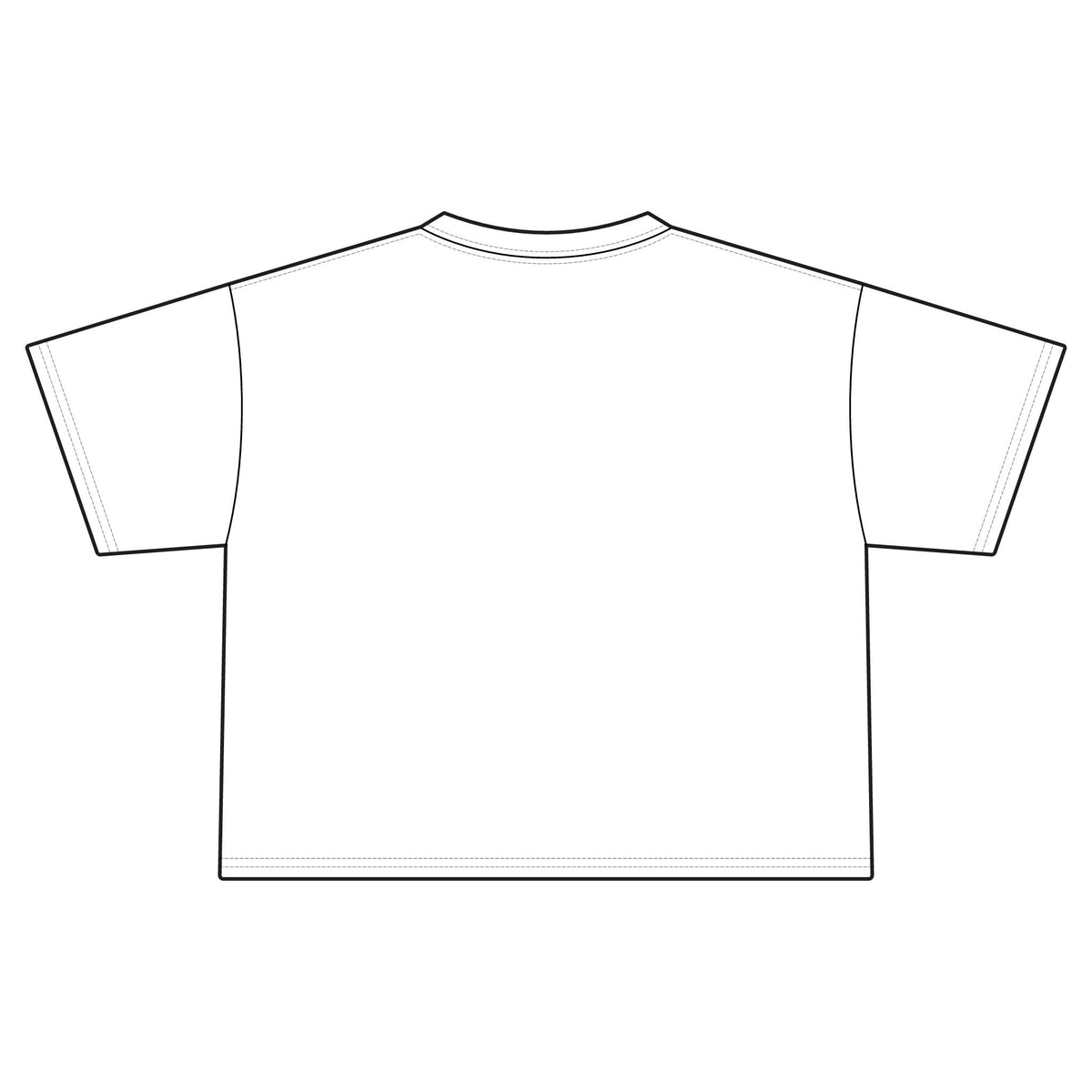 Women's Cropped Tee — Sandiego Fish Graphic