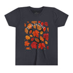 Youth Autumn Falling Leaves Short Sleeve Tee