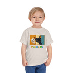 Toddler Cat Puzzle Tee — "Puzzle Me" Short Sleeve Kids Shirt