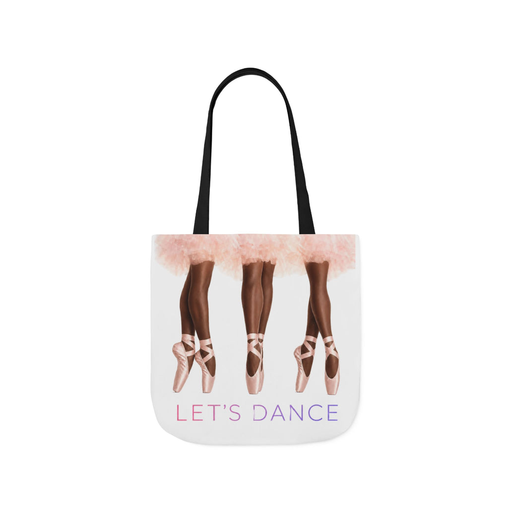 Ballet Tote Bag — 'Let's Dance' Ballerina Canvas Tote