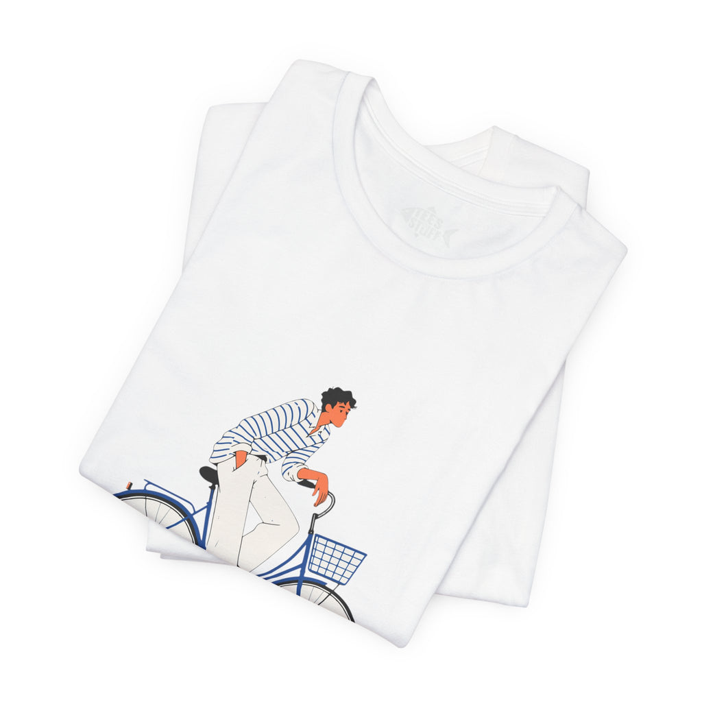 Bicycle Rider Illustration Jersey Tee
