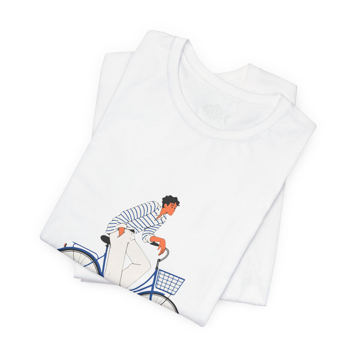 Bicycle Rider Illustration Jersey Tee