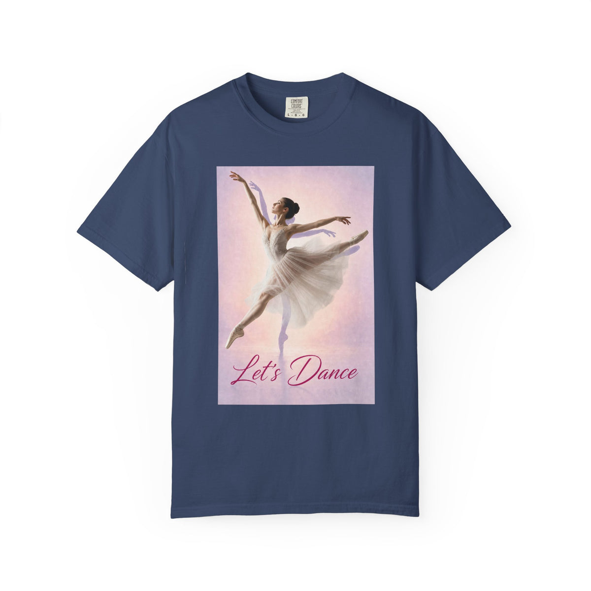 Let's Dance Ballerina Graphic Tee- Garment-Dyed T-shirt