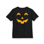 Kids Halloween Pumpkin Face Tee — Cute Jack-O'-Lantern T-Shirt for Children