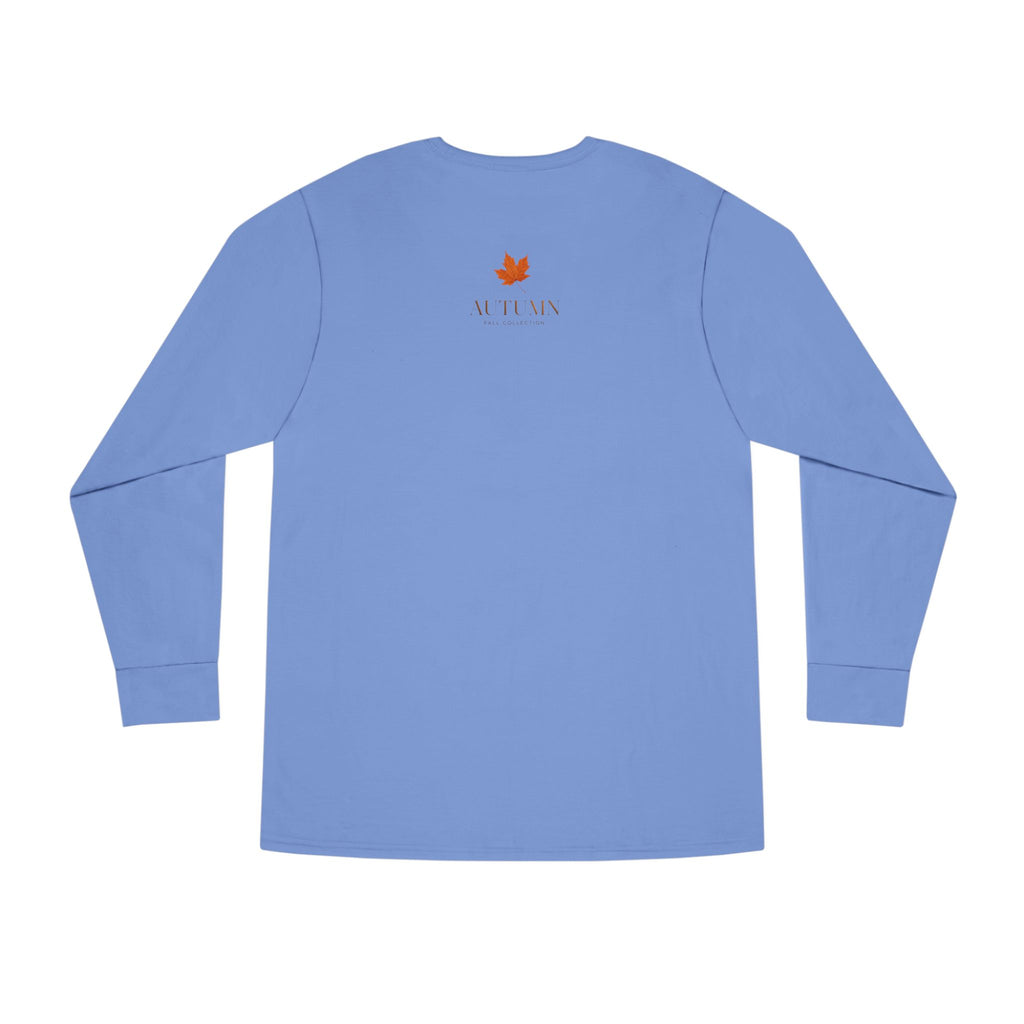 Autumn Leaves Long Sleeve Tee — 'AUTUMN' Maple Graphic Cozy Fall Shirt