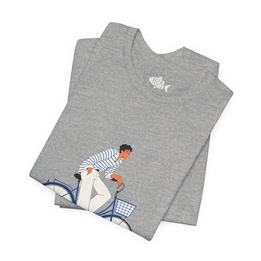 Bicycle Rider Illustration Jersey Tee