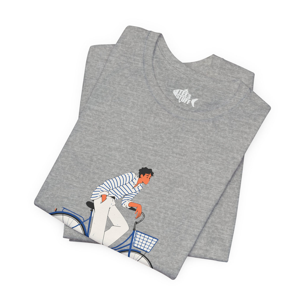 Bicycle Rider Illustration Jersey Tee