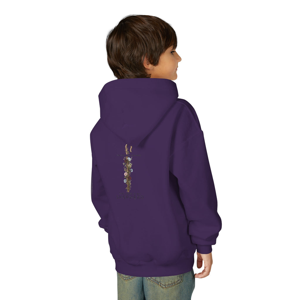 "The Lord Is My Shepherd" -Youth Heavy Blend Hooded Sweatshirt