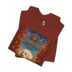 Charlotte NC Dog Tee — Cute Pup on Skateboard Patriotic T‑Shirt