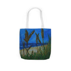 Beach Grasses Canvas Tote — Seaside Painting Reusable Bag Original art by Doulton