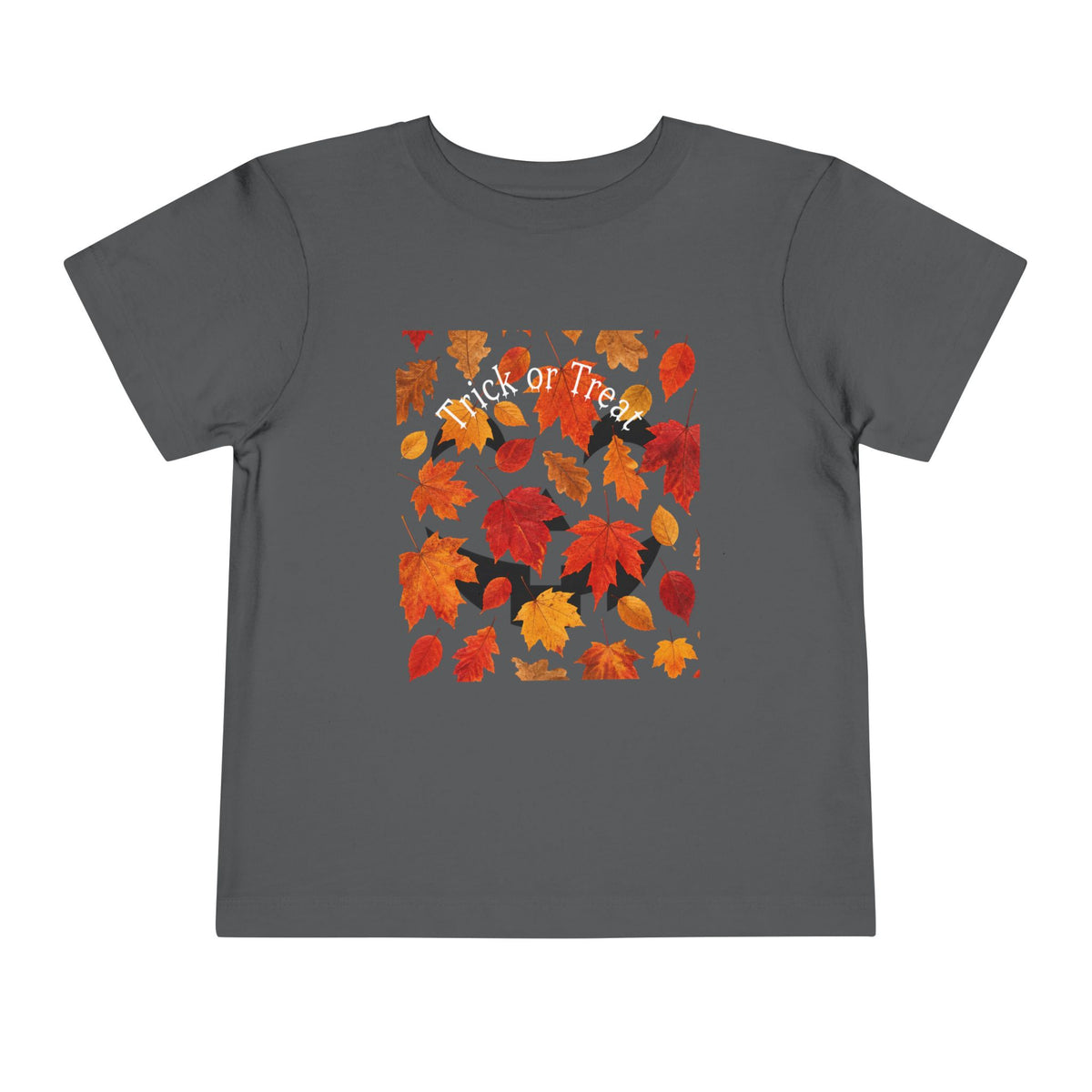 Toddler Halloween Pumpkin and Autumn Leaves Tee