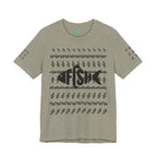 Fish Graphic Tee — 'FISH' Silhouette Fishing Shirt