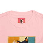 Toddler Cat Puzzle Tee — "Puzzle Me" Short Sleeve Kids Shirt