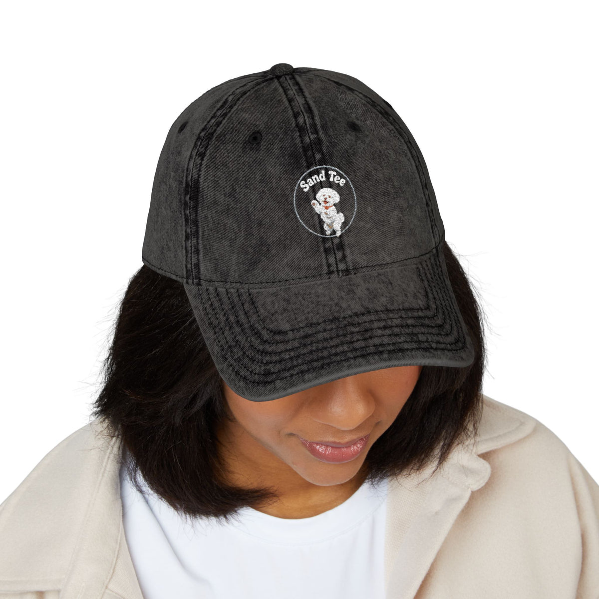 Dog Vintage Cap (Embroidery)