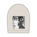 Artsy Pop Art Faces Graphic Tee
