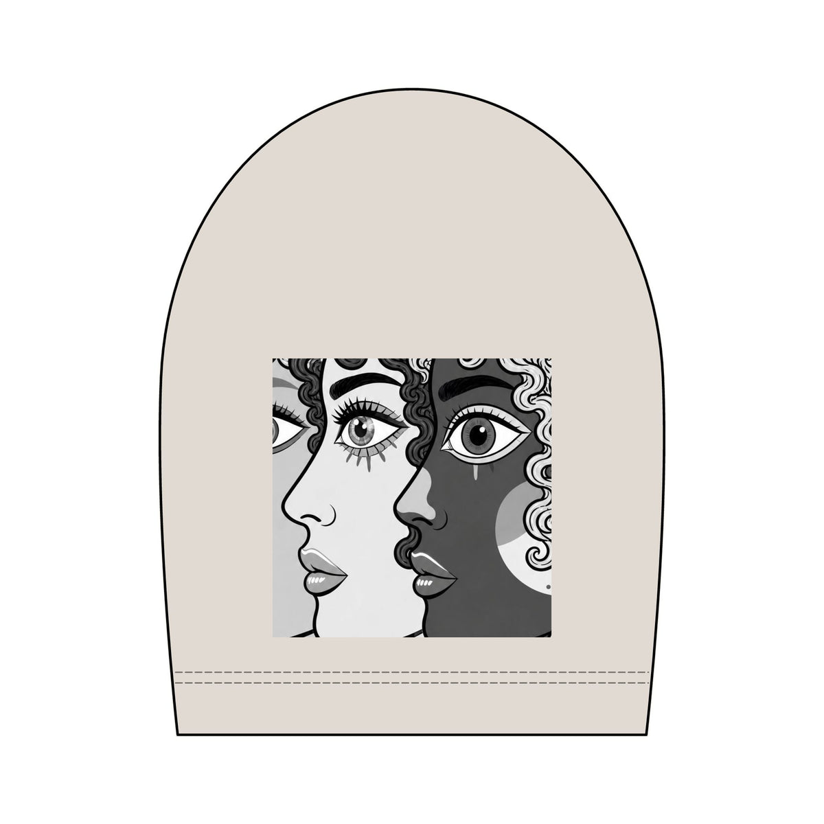 Artsy Pop Art Faces Graphic Tee