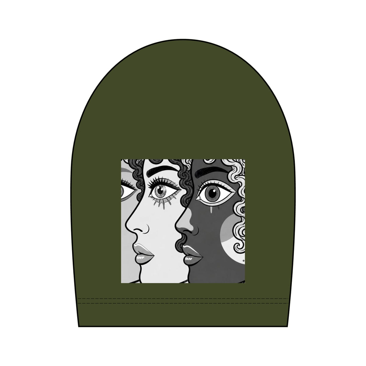 Artsy Pop Art Faces Graphic Tee