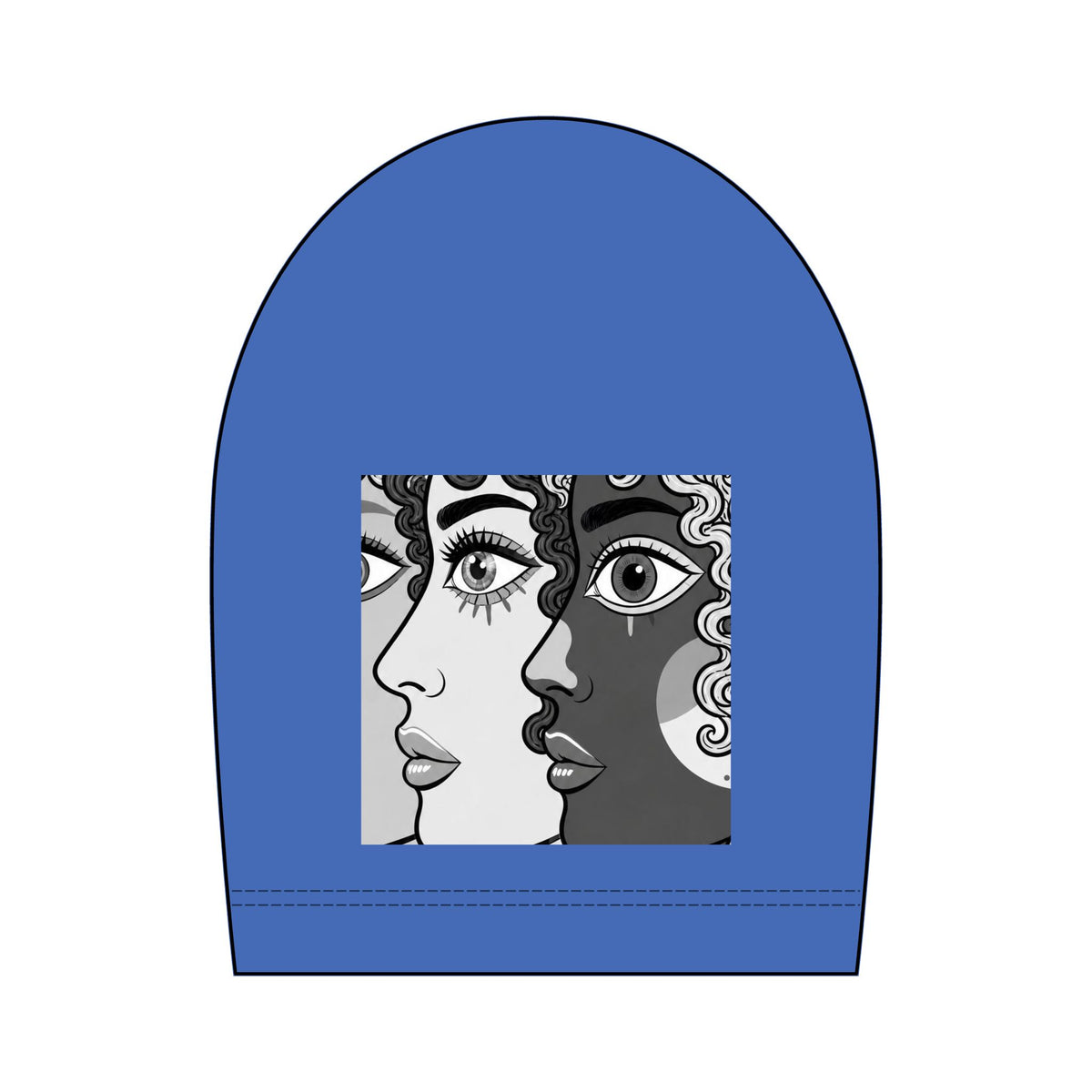 Artsy Pop Art Faces Graphic Tee