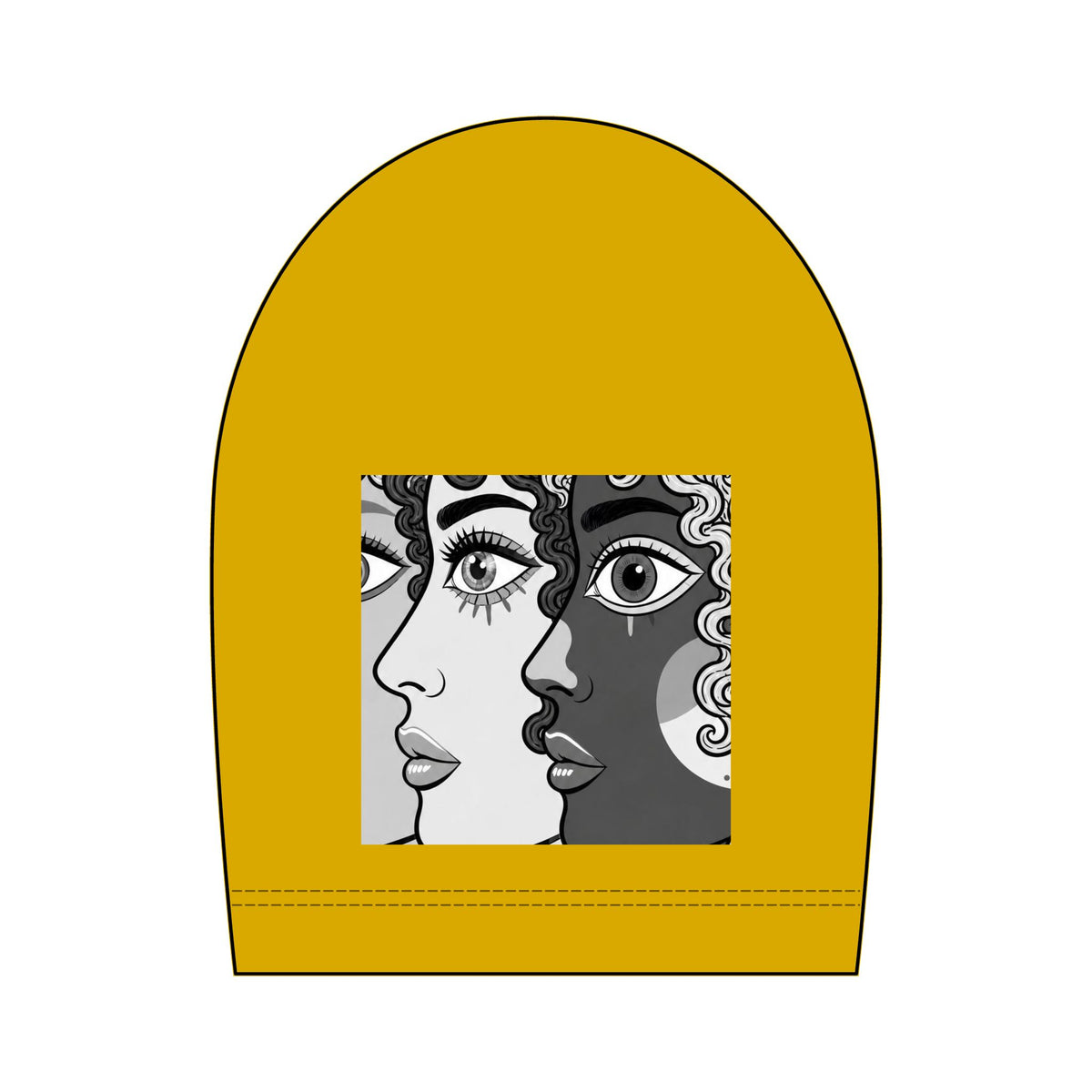 Artsy Pop Art Faces Graphic Tee