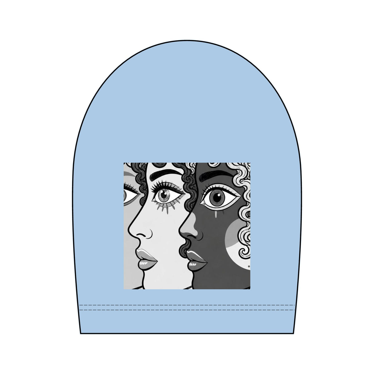 Artsy Pop Art Faces Graphic Tee