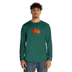 Autumn Leaves Long Sleeve Tee — 'AUTUMN' Maple Graphic Cozy Fall Shirt