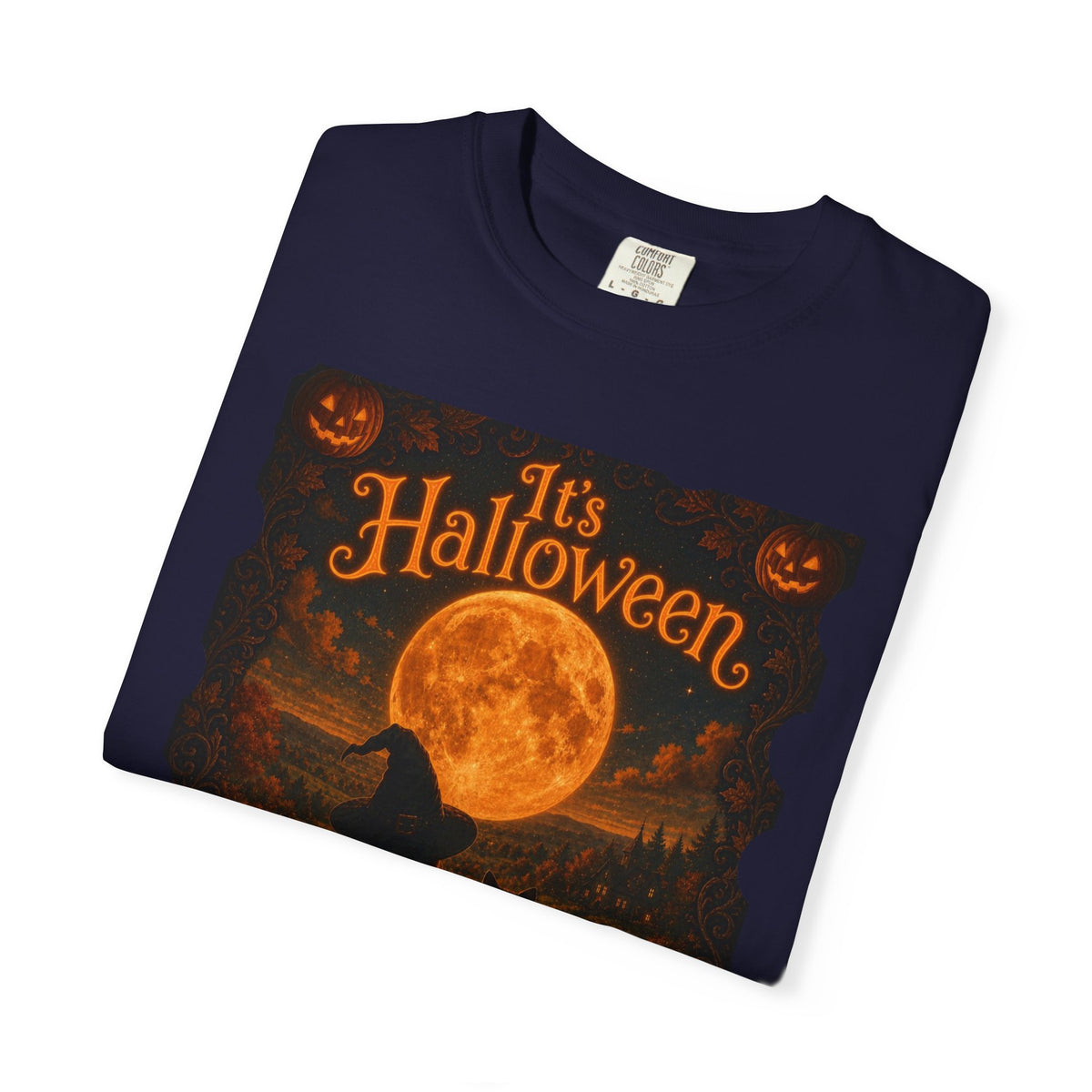 It's Halloween Vintage Moonlit Cat Halloween T-Shirt
