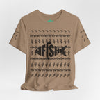 Fish Graphic Tee — 'FISH' Silhouette Fishing Shirt