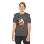 Kids Halloween Trick or Treat T-Shirt — Cute Pumpkin, Ghost & Black Cat Design