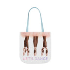Ballet Tote Bag — 'Let's Dance' Ballerina Canvas Tote