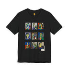 Picasso Portrait Grid T‑Shirt — Colorful Cubist Faces Art Tee