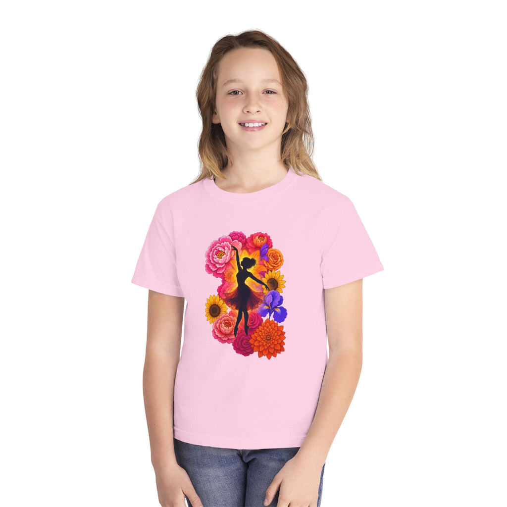 Let's Dance Floral Ballerina T--Shirt.
