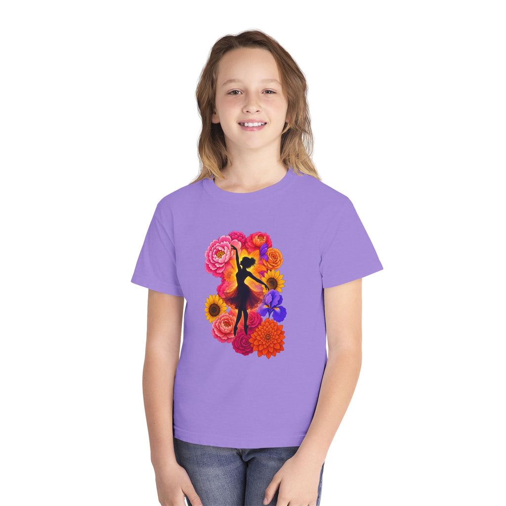 Let's Dance Floral Ballerina T--Shirt.