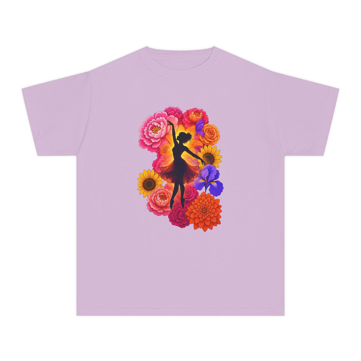 Let's Dance Floral Ballerina T--Shirt.