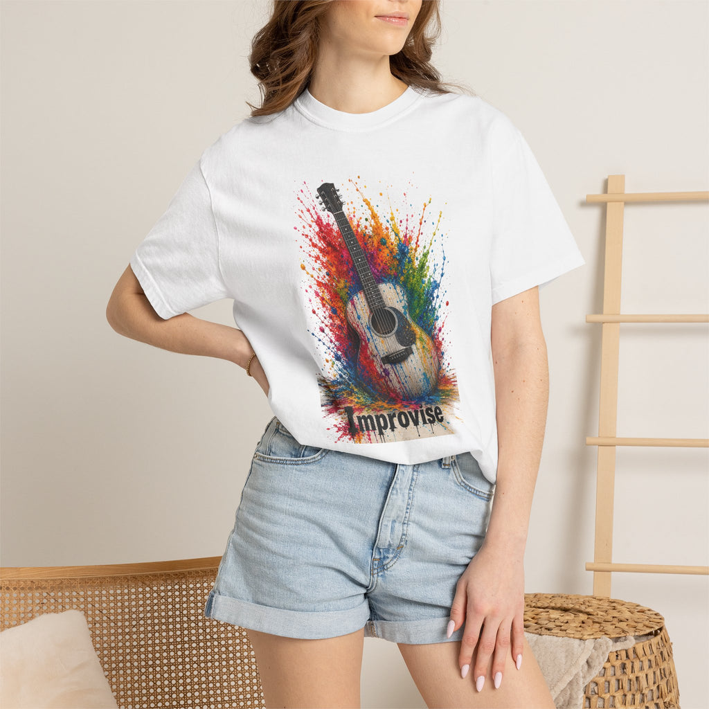 Improvise Guitar Musician T-Shirt